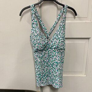 NWT! Athleta Plunge Tankini D-DD size S